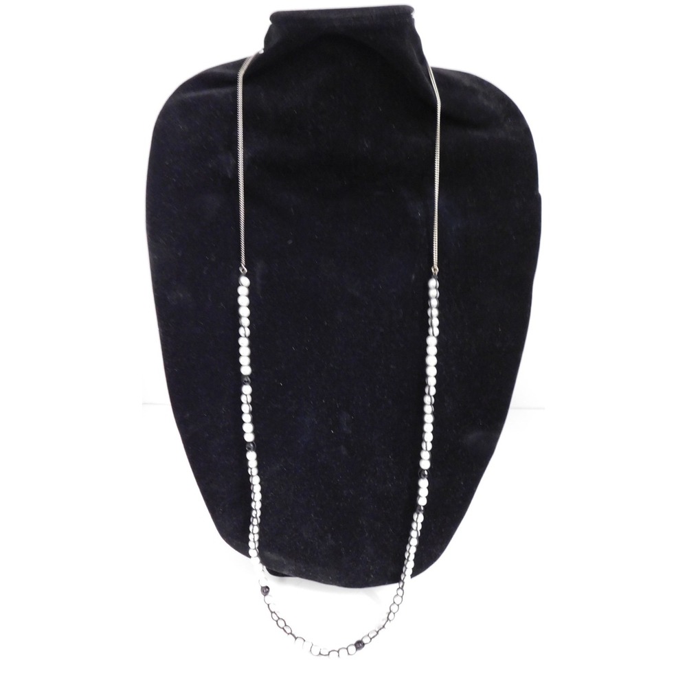 Chan Luu‎ Pearl Black Beaded Necklace